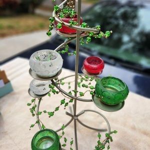 PartyLite Holiday Centerpiece and Accessories